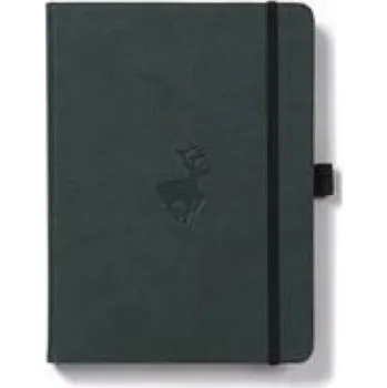 Diář Dingbats A5+ Wildlife Green Deer Notebook - Dotted (EN)