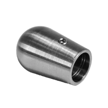 Ukončení (ø 20 mm) na trubku ø12 mm, otvor ø12,2 mm, broušená nerez K320 / AISI304