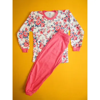 Arex, ČR Pyžamo dlouhý rukáv jednobarevné kalhoty 2 Barva: starorůžová, Velikost: 140