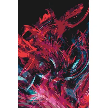 Malování podle čísel - Abstraktní umění Velikost: 40x60cm, Rámování: Pouze srolované plátno