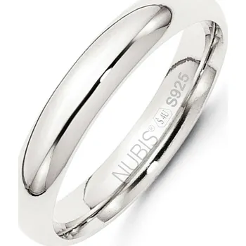 Módní doplněk NB101-4 Stříbrný snubní prsten šíře 4 mm (54)