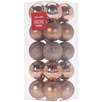 Vánoční ozdoba Eprodoma Ozdoba vánoční koule měděné 20 ks