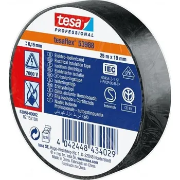 Izolační páska Izolační páska Tesa 53988 PVC 19/25 černá