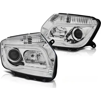 Přední světlomet Tuning Tec Přední světla DACIA DUSTER 04.10-14 CHROMOVÉ TUBE LIGHT