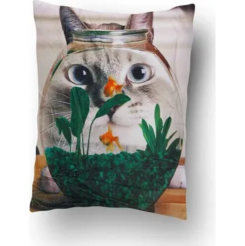 Dekorativní polštářek Top textil Polštářek Mikroplyš Rybička