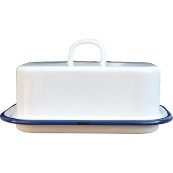 Smaltovaná maselnička - bílá