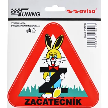 Samolepicí dekorace na vozidlo Avisa Samolepící Dekory Začátečník Zajíc