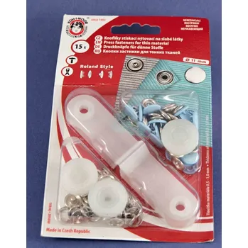 Nýt Druky Roland Style - světle modrá - průměr 1,05 cm - 15 ks