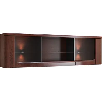 Policová skříň Závěsná vitrína Riva 2DS s osvětlením