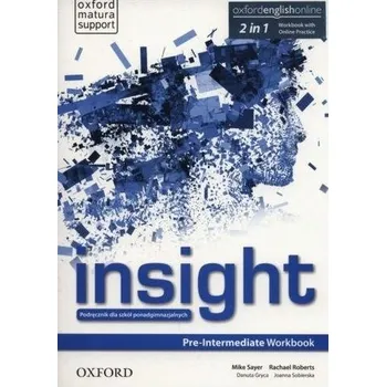 Kniha Insight Pre-Intermediate WB PL w.2019 OXFORD - Mike Sayer, Rachael Roberts, Danuta Gryca, Joanna
