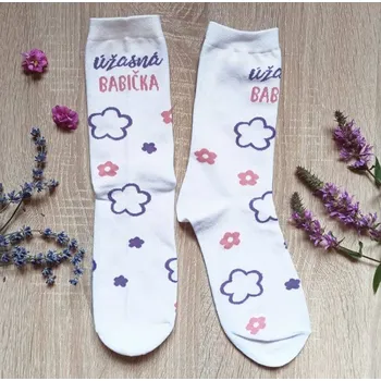Dámské ponožky Veselé ponožky Úžasná babička