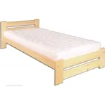 Drewmax Dřevěná postel 100x200 LK146 (Barva dřeva: Borovice)