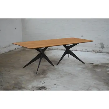 Jídelní stůl HAHNHOLZ Jídelní stůl z masivního dubového dřeva (stativ) Objednat v délce: 235 cm, šířka: 90 cm, výška: 80 cm