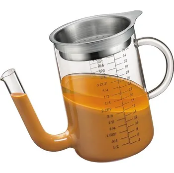 Oddělovač tuku s nerezovým sítem - Küchenprofi (Skleněný Oddělovač tuku se sítem - Küchenprofi)