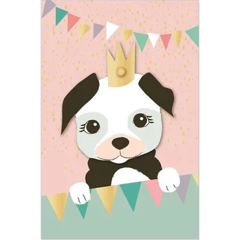 Artebene Přání ražené s obálkou s motivem pejska