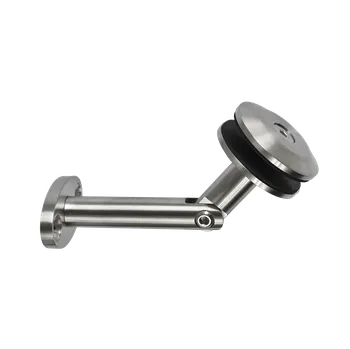 Kotvení spodní na skleněný přístřešek (pro sklo 8-12,76 mm), broušená nerez K320 / AISI316