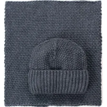 Čepice Unisex set čepice a šála Peniak Šedý Artofpolo FAcz19801-1