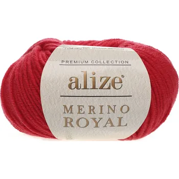 Galanterie Alize Příze Merino royal 56 červená