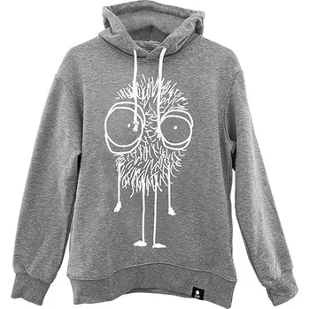 Dámské tričko Mikina s kapucí Fluffy Šedá S