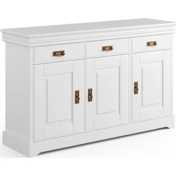 Komoda Komoda Toskania 1 z masivu borovice - bílá