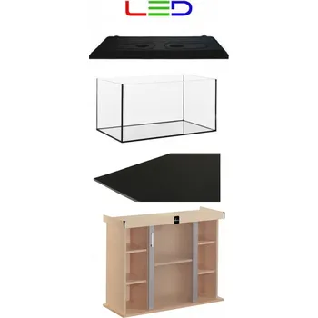 Akvárium Diversa Akvárium set MODERN 112 l rovný DIVERSA plast buk