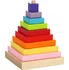 Dřevěná hračka Cubika 13357 Barevná pyramida