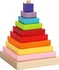 Dřevěná hračka Cubika 13357 Barevná pyramida