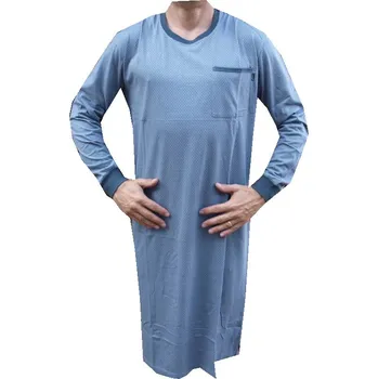 Pánská noční košile xcena Noční bavlněná košile dl rukáv Velikost: XXXXXL