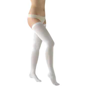 Stahovací punčochy Avicenum ANTI-TROMBO PREMIUM punčochy s patou pro ležící pacienty Barva: Bílá, Velikost: XL
