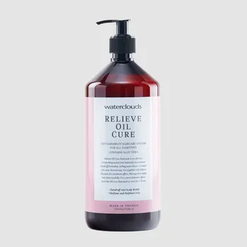 Vlasová regenerace Waterclouds RELIEVE Oil Cure Hairmask vlasová maska proti lupům a pro zklidnění pokožky 1000 ml