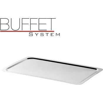 PGX 2410 Buffet system - nerezový podnos s hladkým okrajem 53 x 32,5 x 1 cm