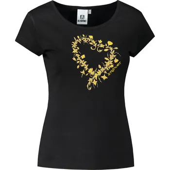 Dámské triko ALTISPORT ALW058122 ČERNOZLATÁ S