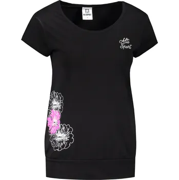 Dámské triko ALTISPORT ALW106120 ČERNORŮŽOVÁ S