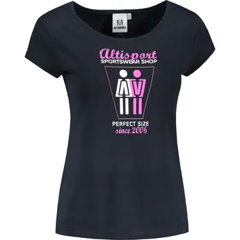 Dámské tričko Dámské triko ALTISPORT ALW049122 NÁMOŘNÍ MODRÁ/RŮŽOVÁ XS