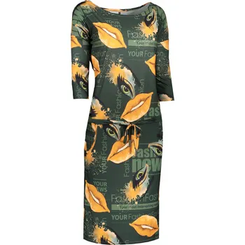 Dámské šaty Dámské šaty NUMOCO A13-123 ZELENÁ M