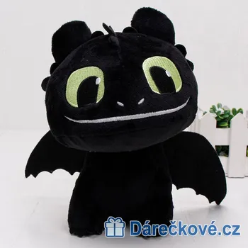 plyšák Plyšový drak bezzubka z filmu Jak vycvičit draka 22cm