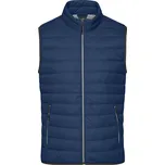 Pánská péřová vesta JAMES NICHOLSON JN1138 INDIGO BLUE/SILVER S