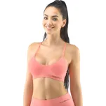GINA dámské podprsenka sportovní s vycpávkami, bez kostice, bezešvé, jednobarevné Eco Bamboo 07020P tomato lékořice L/XL