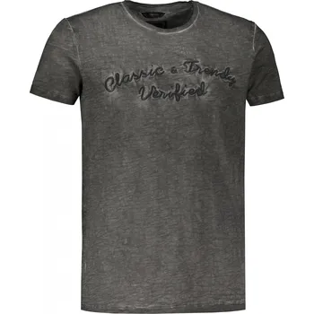 Pánské tričko Pánské triko KIXMI LINBERG TMAVĚ ŠEDÁ S