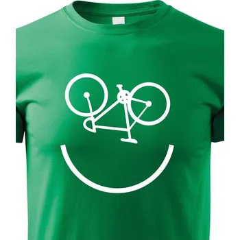 Chlapecké tričko Dětské tričko cyklo úsměv, Barva Zelená, Velikost 122 cm/6 roků, Canvas Dětské tričko Bezvatriko.cz 0158