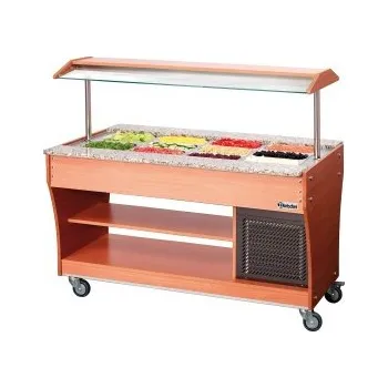 Servírovací stolek Bartscher 125.513 Bufetový vozík - studený - 4 x 1/1 GN