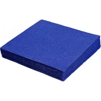 Papírový kapesník UBROUSKY 33x33-100ks 1vrst.modre tm