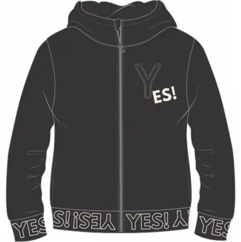 Dívčí mikina VENERE DÍVČÍ MIKINA "YES" Barva: černá, Velikost: 8 let (128)