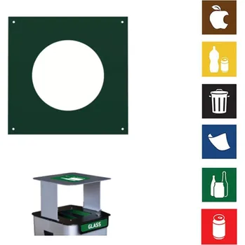 Odpadkový koš Vymezovač druhu odpadu do koše Modular - zelený (sklo)