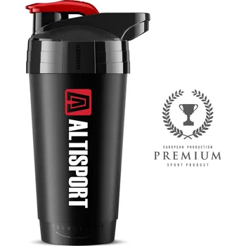 Shaker Shaker ALTISPORT ALU01A ČERNOČERVENÁ 700 ml