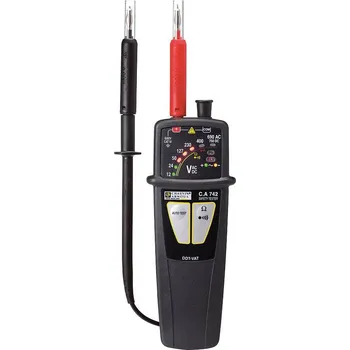 Multimetr Chauvin Arnoux C.A 742 IP2X dvoupólová zkoušečka napětí, CAT IV 600 V, akustika , bargraf, LED