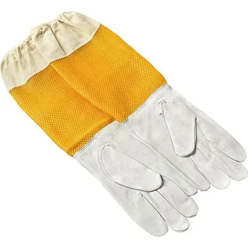 Včelařské rukavice - Prodyšné (Rukavice - Síťovina - Plátno/Ovčí kůže)