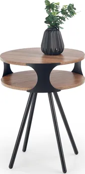 Konferenční stolek Halmar Kirby 45 cm černý/tmavý dub sonoma