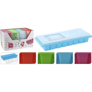 Tvořítko na led EXCELLENT HOUSEWARE Forma na led KOSTKY s víkem