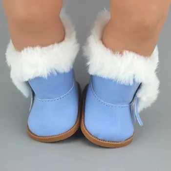 Doplněk pro panenku Boty pro panenku American girl a BABY Born 43 cm Barva: modré semišové